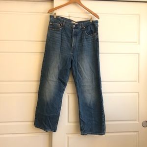 Levi’s Ribcage Straight Ankle “At The Ready” Wash